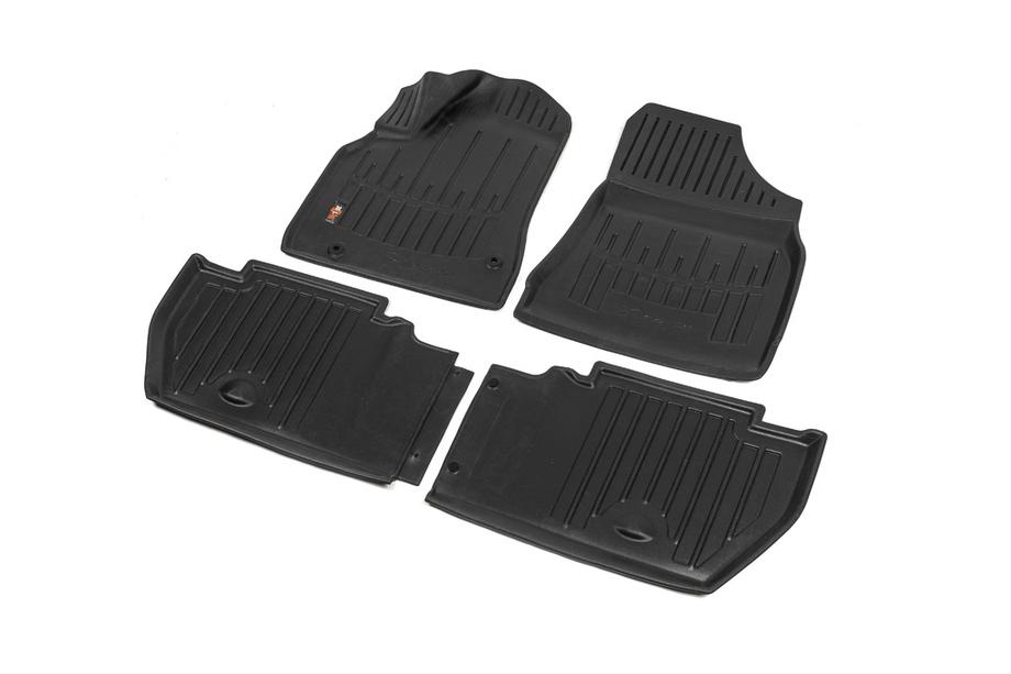 Peugeot Partner Tepee 2008-2018 Alfombrillas de goma Stingray 3D (4 uds, poliuretano) Foto 2