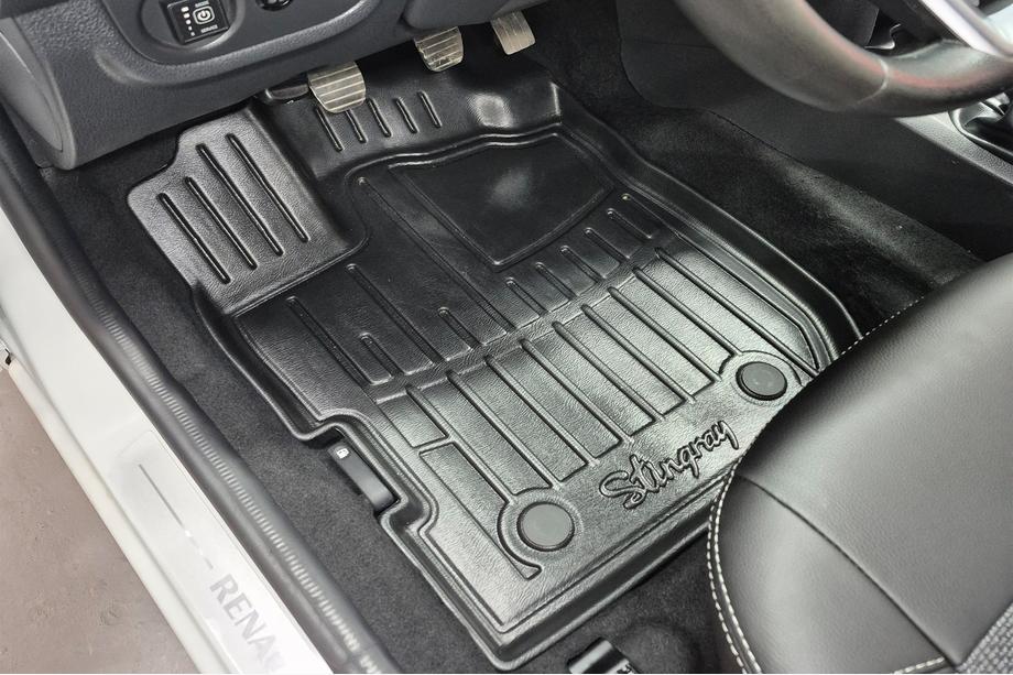 Renault Logan II 2013-2022 Alfombrillas de goma Stingray 3D (5 uds, poliuretano) Image