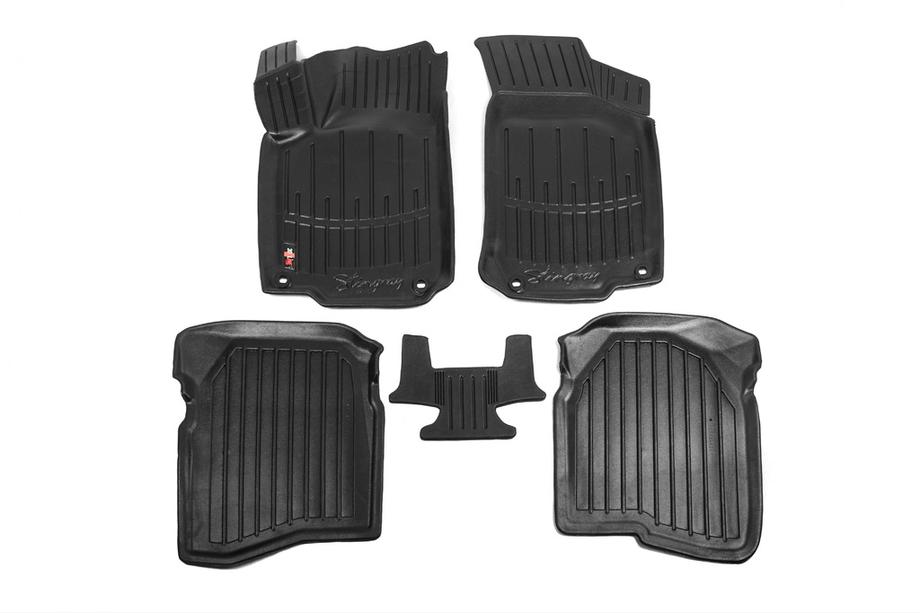 Volkswagen Bora 1998-2004 Alfombrillas de goma Stingray 3D (5 uds, poliuretano) Image