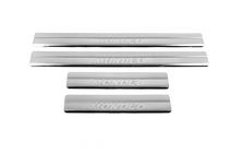 Ford Mondeo 2000-2007 Protector de umbral OmsaLine (4 uds, acero inoxidable) foto 1