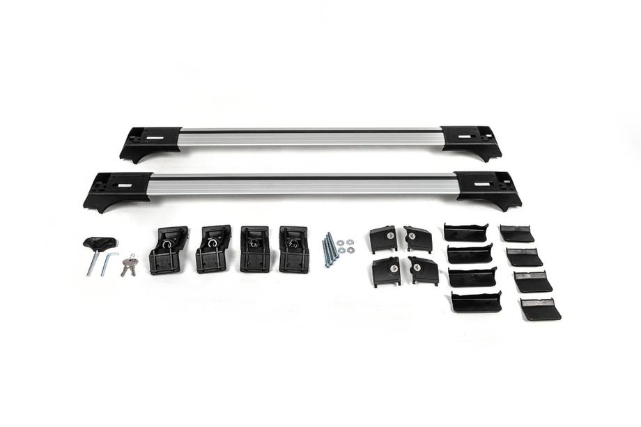 Barras de techo para rieles estándar con llave Skybar V1 (2 uds) hasta 110cm, gris Foto 11