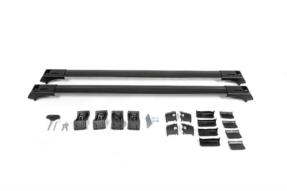 Barras de techo para rieles estándar con llave Skybar V1 (2 uds) hasta 110cm, gris Foto 14