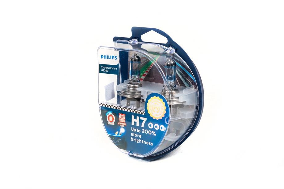 Bombilla de faro Philips H7 55W 12972GT Racing Vision +200% Foto 2