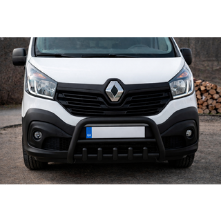 Defensa Delantera WT003 Negra Acero Inoxidable Nissan NV300/Primastar 2016- foto 2