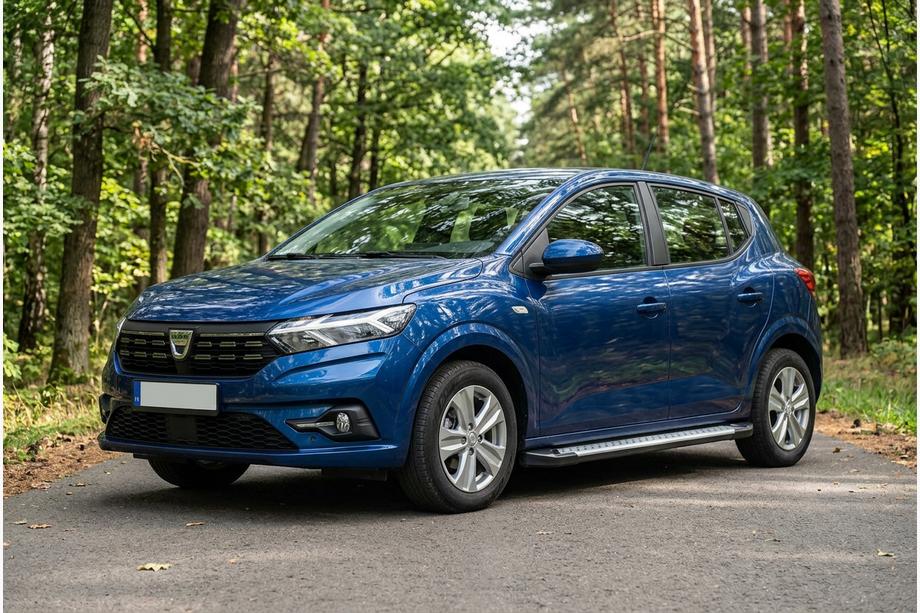 Dacia Sandero 2021- Estribos laterales Allmond Grey (2 uds., aluminio) Image