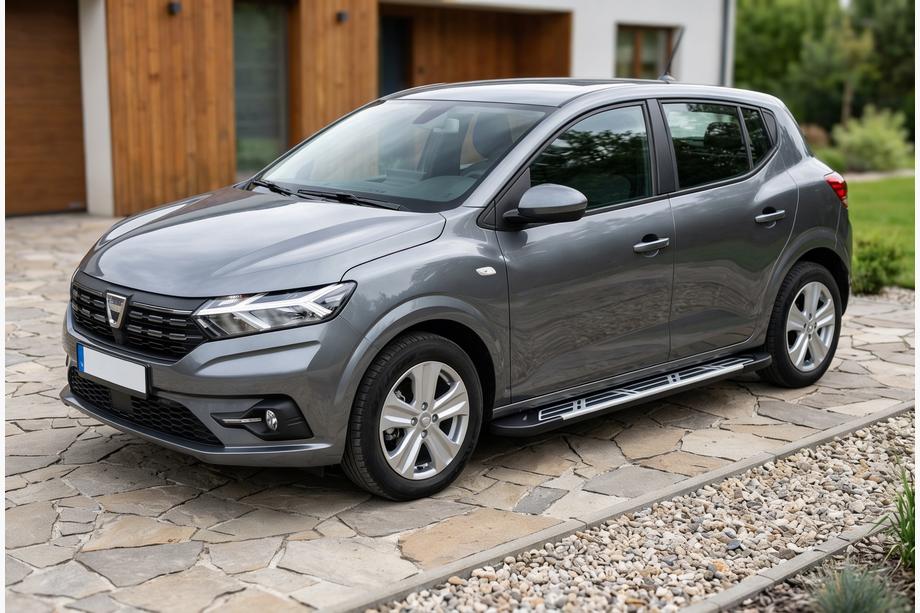 Dacia Sandero 2021- Estribos Laterales Sunrise (2 uds., Aluminio) Image
