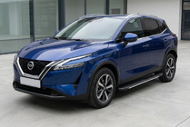 Nissan Qashqai 2021- Estribos laterales Bosphorus Grey (2 uds., aluminio) foto 1