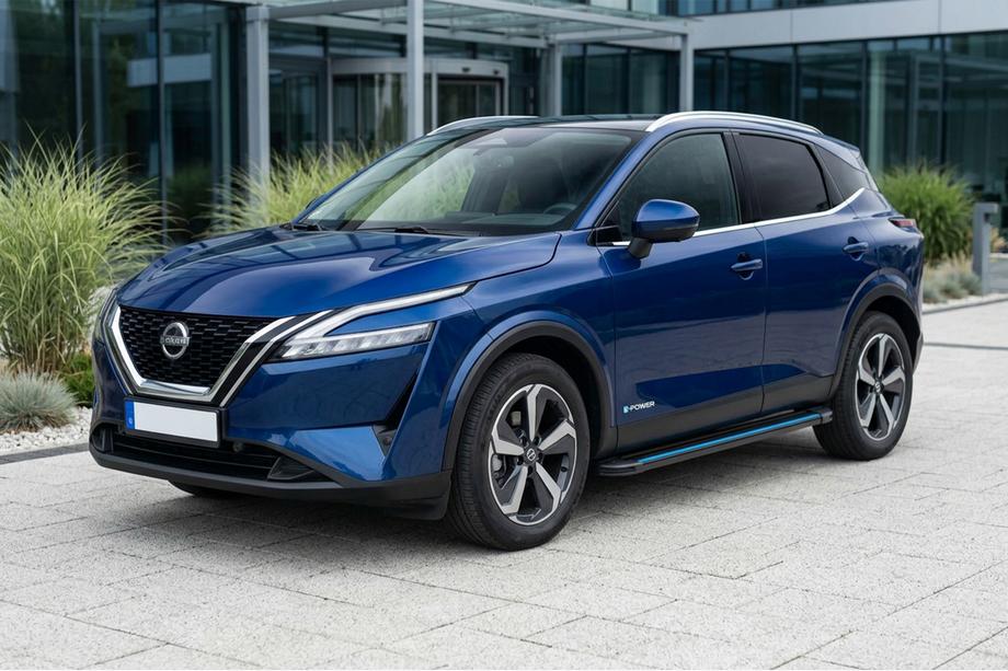 Nissan Qashqai 2021- Estribos Laterales Maya Blue (2 uds., Aluminio) Image
