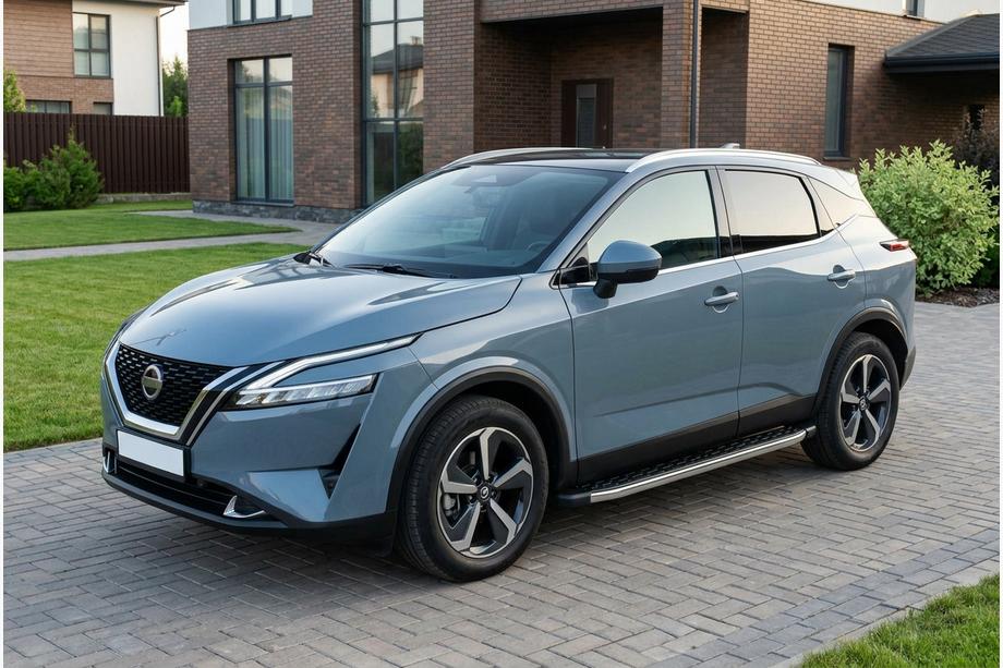 Nissan Qashqai 2021- Estribos Laterales BlackLine (2 uds., Aluminio) Image