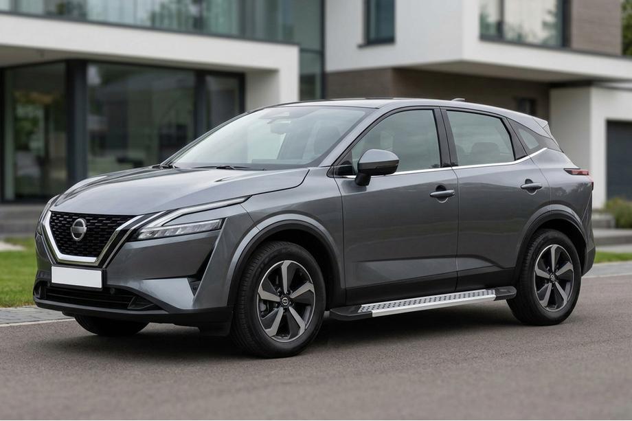 Nissan Qashqai 2021- Estribos Laterales Vision New Grey (2 uds., Aluminio) Foto 1