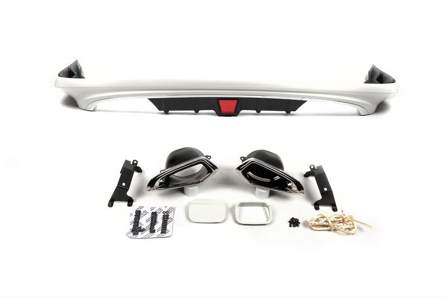 Toyota Land Cruiser 200 2007-2021 Cubierta trasera 2012-2016 (blanca) Foto 1