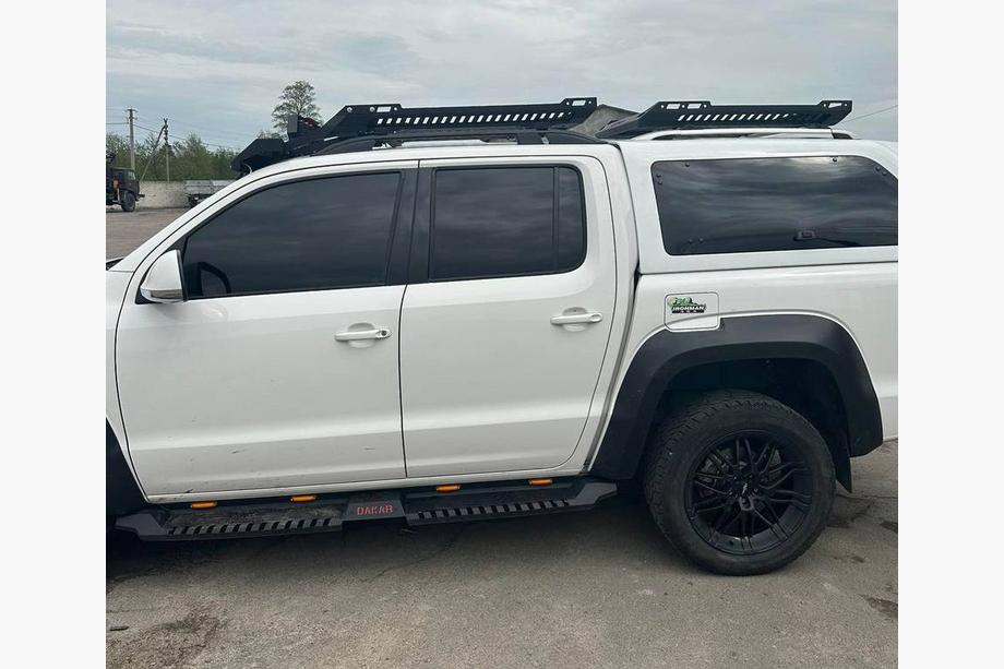 Volkswagen Amarok 2010-2022 Estribos laterales Dakar V2 con LED (2 uds, metal) Foto 6