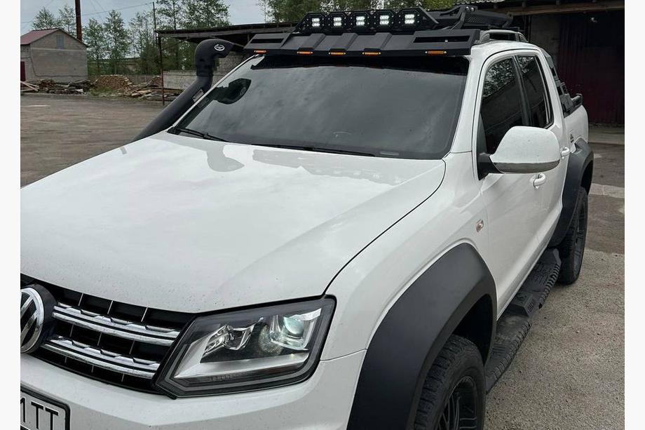 Volkswagen Amarok 2010-2022 Estribos laterales Dakar V2 con LED (2 uds, metal) Foto 10