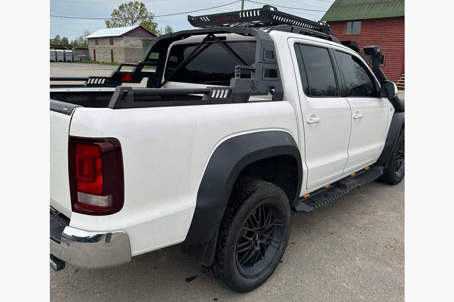 Volkswagen Amarok 2010-2022 Estribos laterales Dakar V2 con LED (2 uds, metal) Foto 11