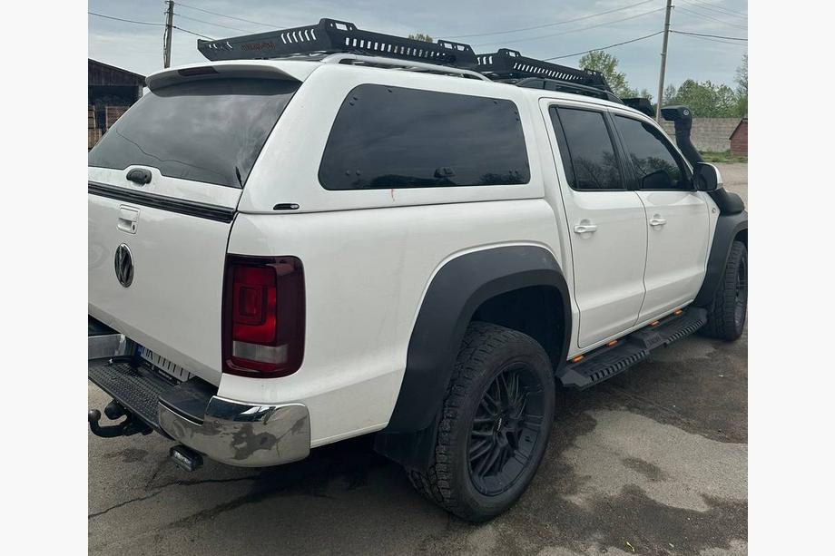 Volkswagen Amarok 2010-2022 Estribos laterales Dakar V2 con LED (2 uds, metal) Foto 4