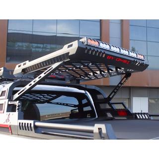Cesta de Techo para Roll Bar Dakar (100x100 cm) Toyota Hilux 2006-2015 foto 1