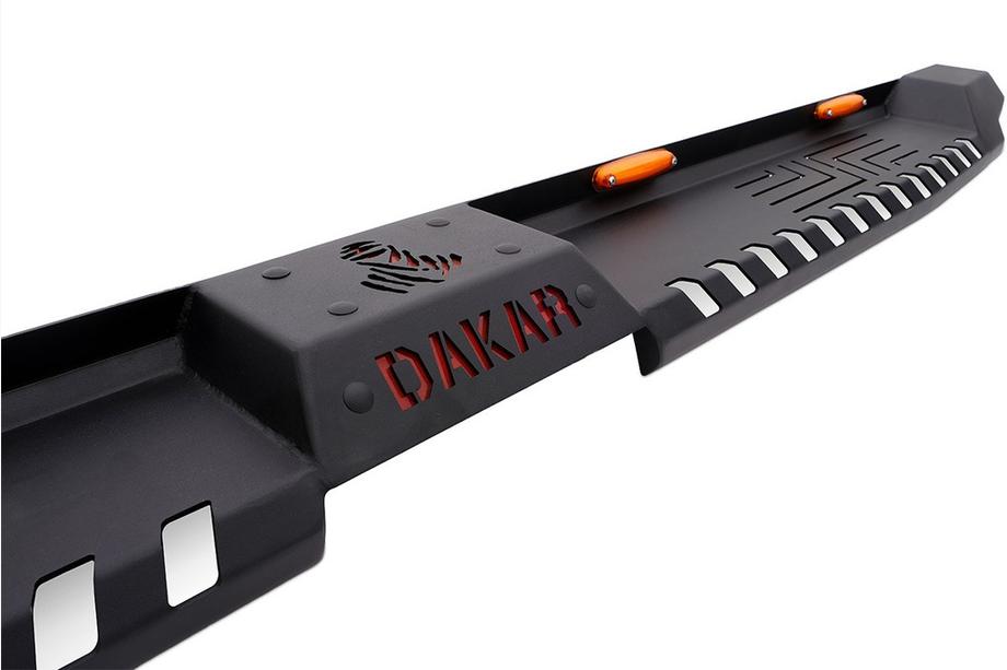 Nissan Navara/NP300 2016- Estribos laterales Dakar V2 con LED (2 uds, metal) Foto 2
