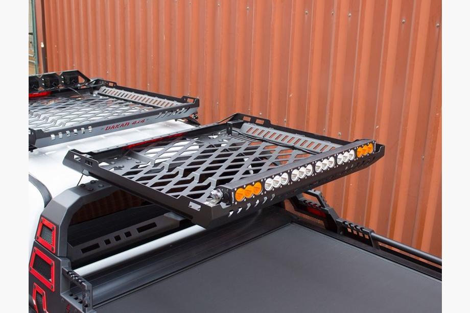 Mitsubishi L200 2006-2015 Cesta de techo para Roll Bar Dakar (100x100cm) Foto 7