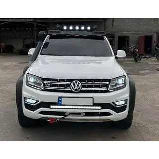 Visera de parabrisas para baca DAKAR (LED) SsangYong Musso ІІ 2018- foto 1