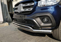 Mercedes X class 2017-2020 Defensa frontal doble Vegas (acero inoxidable, 76mm) foto 1