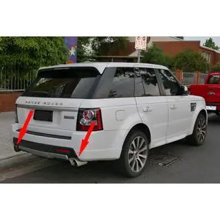 Colas de escape V2 (2 uds, acero inoxidable) Range Rover Sport 2005-2013 foto 1