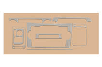Honda CRV 2007-2011 Decoración de Salpicadero Aluminio foto 2