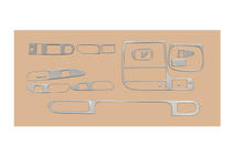 Kia Sephia 1993-1998 Decoracion de salpicadero (1995-1998) Aluminio foto 1