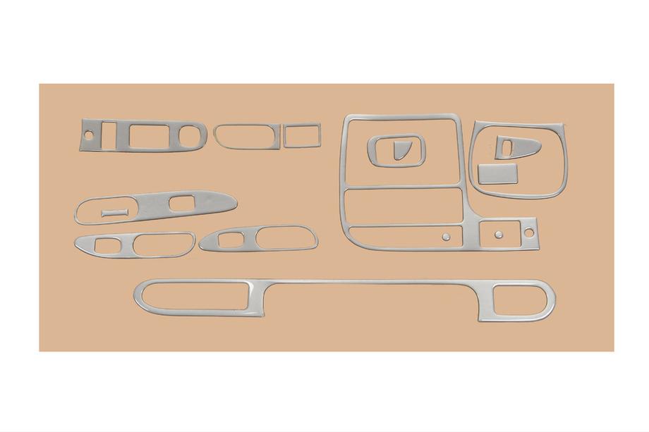 Kia Sephia 1993-1998 Decoracion de salpicadero (1995-1998) Aluminio Image