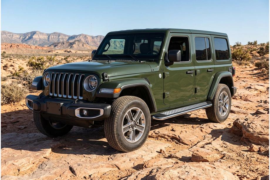 Jeep Wrangler 2018- Estribos Laterales Maydos V2 (2 uds., Aluminio) Image
