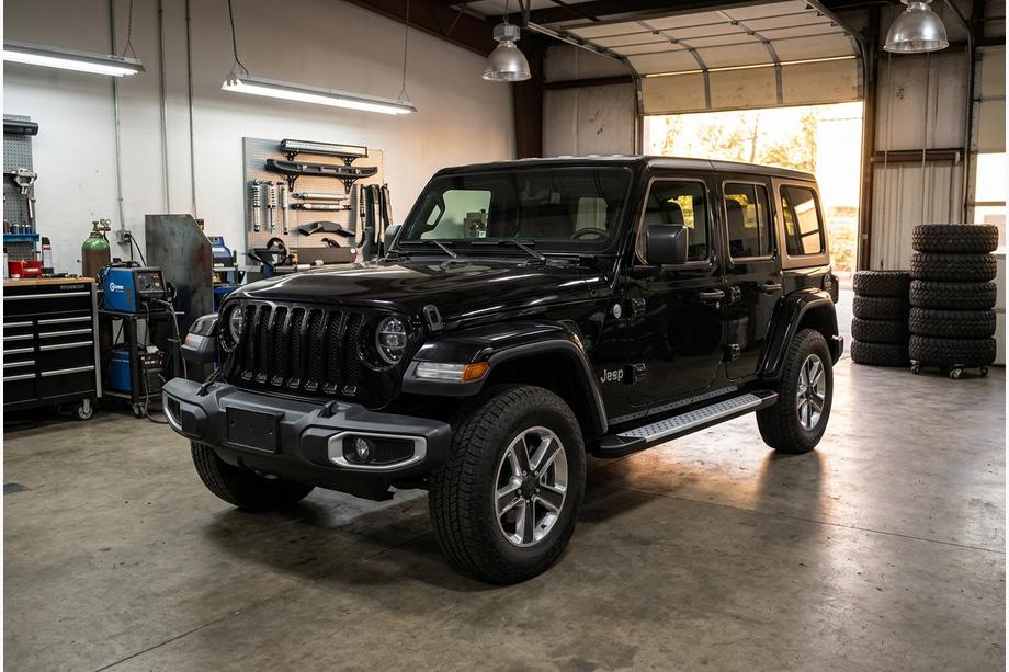 Jeep Wrangler 2018- Estribos laterales Allmond Grey (2 uds., aluminio) Image