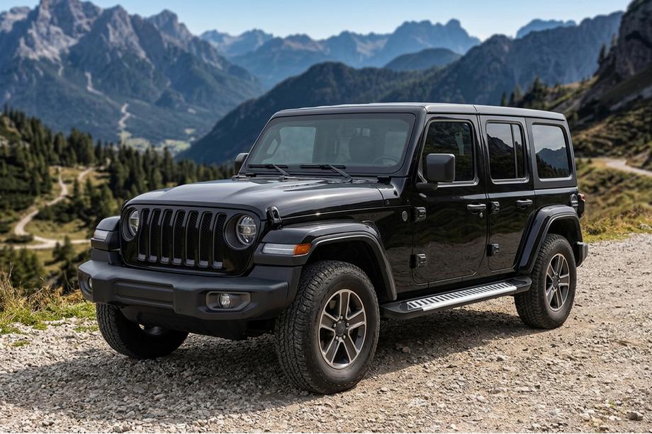 Jeep Wrangler 2018- Estribos Laterales Line (2 uds., Aluminio) Image