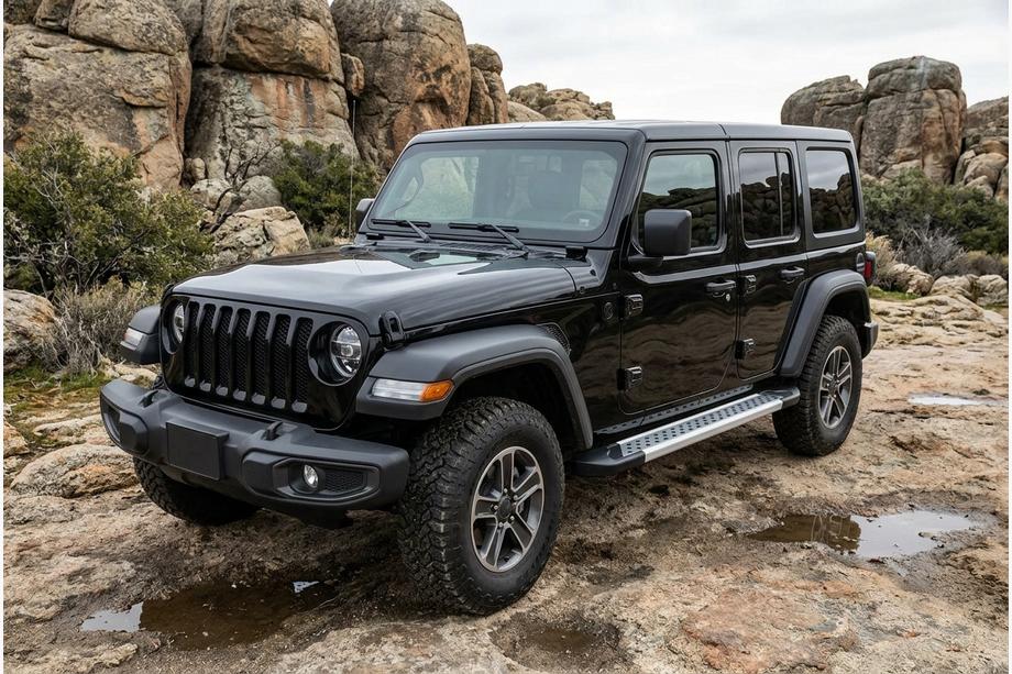 Jeep Wrangler 2018- Estribos Laterales Vision New Grey (2 uds., Aluminio) Image
