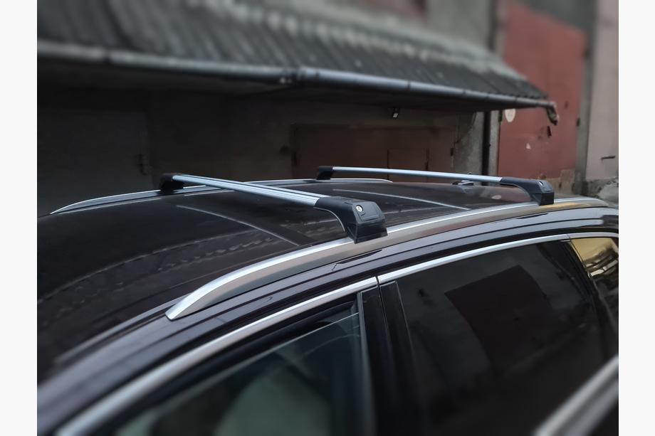 Audi Q7 2015–2026 Barras de techo para rieles integrados Skybar (2 uds) Negro Foto 5