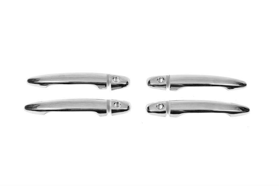 Toyota Camry 2006-2011 ¡Oferta! Cubiertas de manijas cromadas con orificio para llave (4 uds, acero inoxidable) Foto 2