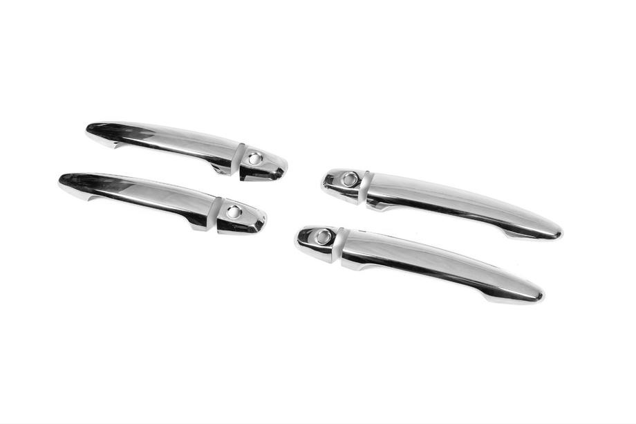 Toyota Camry 2006-2011 ¡Oferta! Cubiertas de manijas cromadas con orificio para llave (4 uds, acero inoxidable) Foto 1
