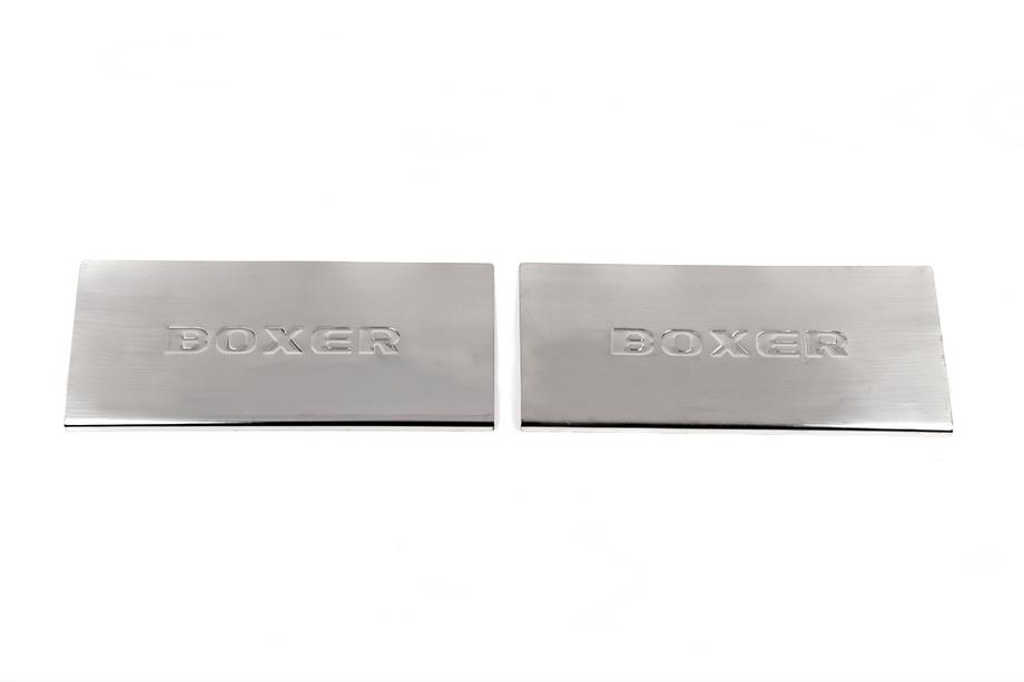 Peugeot Boxer 2006-2025 Protecciones de umbral interior Carmos V2 (2 uds, acero inoxidable) Foto 2
