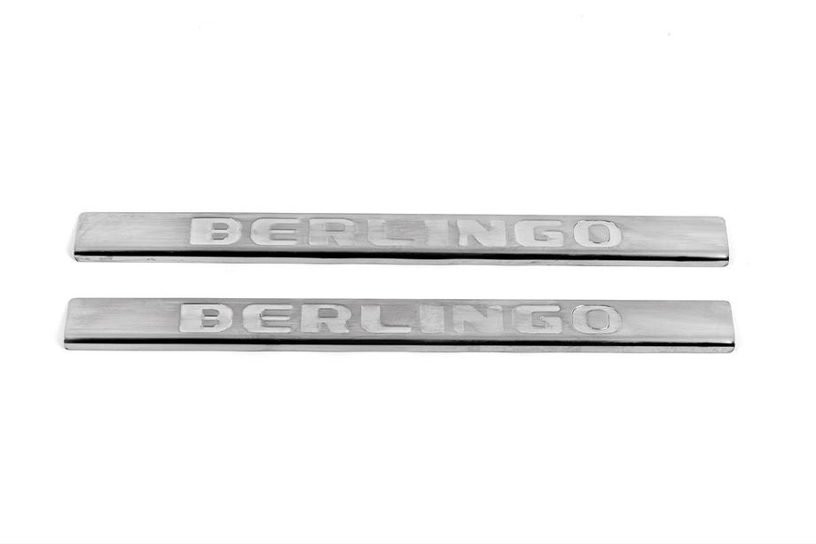 Citroen Berlingo 2008-2018 Cubiertas de estribos Carmos V2 acero inoxidable Puertas delanteras y traseras (4 uds) Foto 2