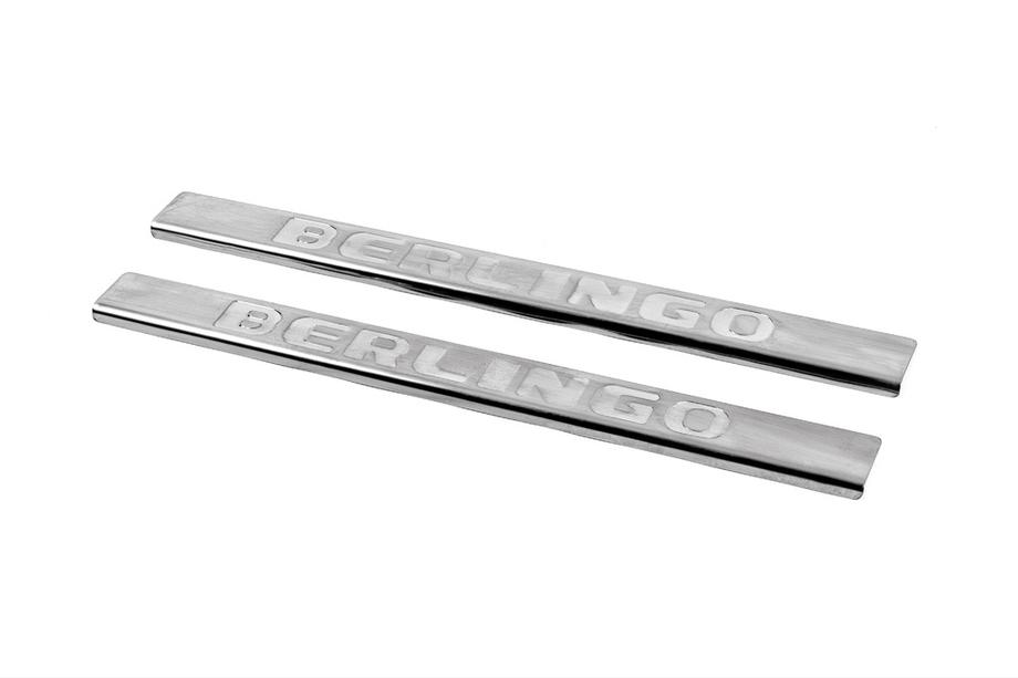 Citroen Berlingo 2008-2018 Cubiertas de estribos Carmos V2 acero inoxidable Image