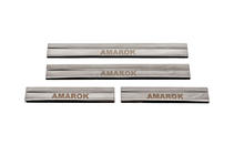 Volkswagen Amarok 2010-2022 Protector de Umbral Carmos V3 (4 uds, Acero Inoxidable) foto 1
