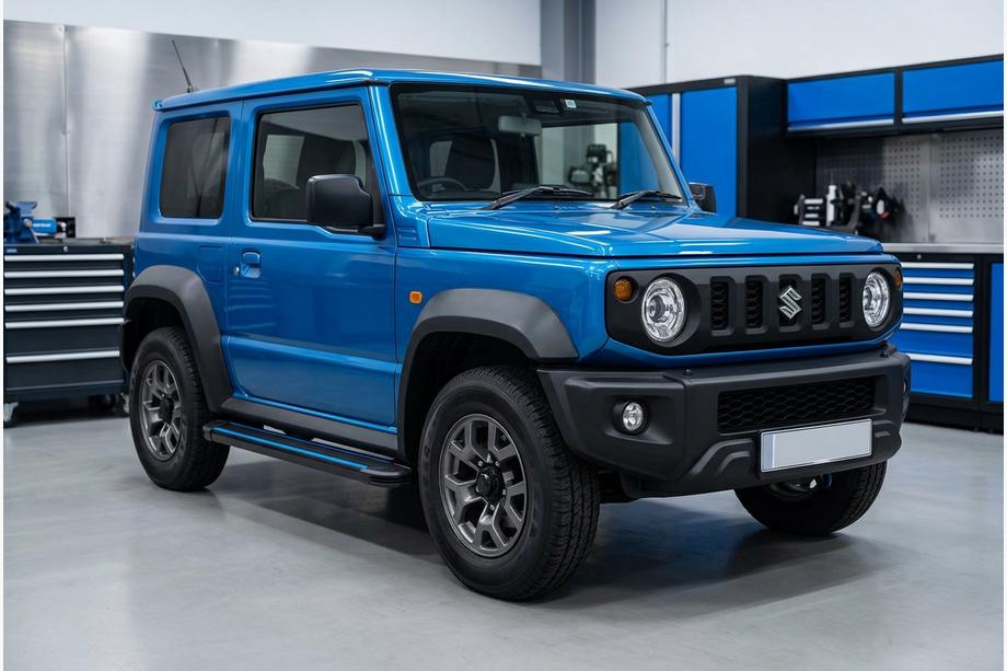 Suzuki Jimny 2018- Estribos Laterales Maya Blue (2 uds., Aluminio) Image