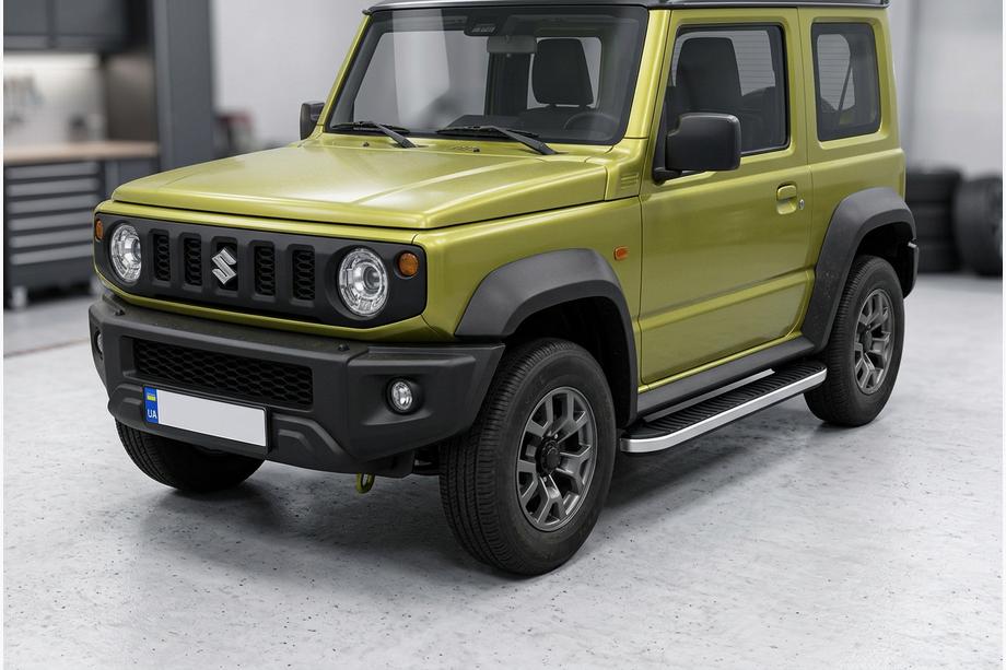 Suzuki Jimny 2018- Estribos Laterales Tayga Grey (2 uds., Aluminio) Image