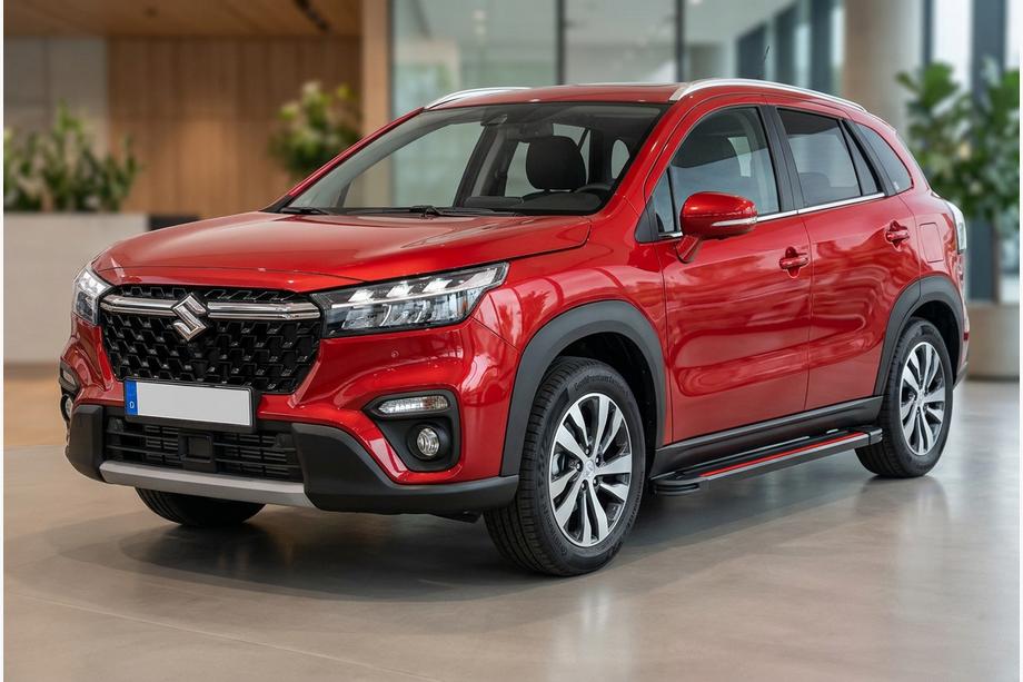 Suzuki SX4 S-Cross 2021- Estribos Laterales Maya Red (2 uds., Aluminio) Image