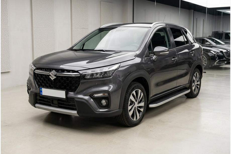 Suzuki SX4 S-Cross 2021- Estribos Laterales Tayga Grey (2 uds., Aluminio) Image