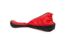 Funda universal de palanca de cambios con pomo (rojo, cuero) foto 2