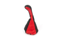Funda universal de palanca de cambios con pomo (rojo, cuero) foto 4