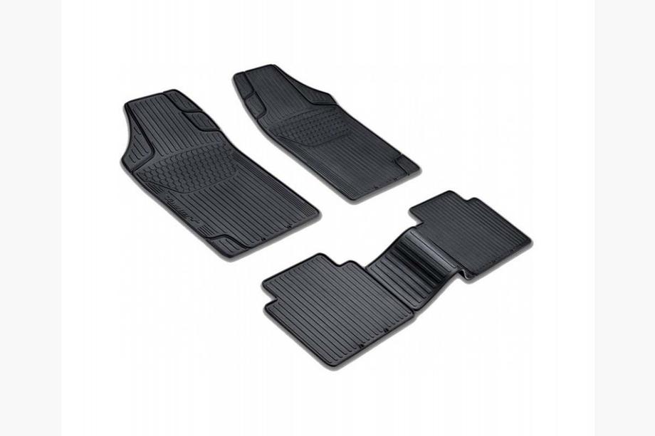 Alfombrillas de goma universales (4 uds, PUFI BENT negras) Image