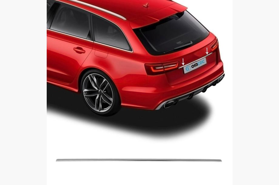 Audi A4 B7 2004-2008 Moldura Trasera Acero Inoxidable Image