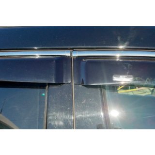 Deflectores de ventana con moldura cromada (4 uds, HIC) Infiniti FX 2008-2012 foto 3
