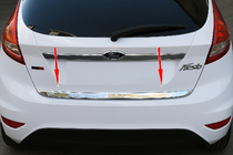 Ford Fiesta 2008-2017 Moldura de maletero acero inoxidable foto 3