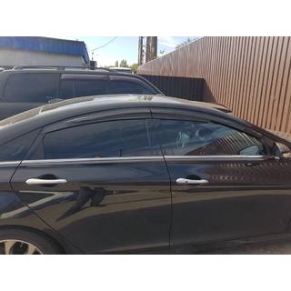 Deflectores de Ventana (4 uds., Sunplex Sport) Hyundai Sonata YF 2010-2014 foto 2